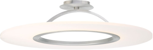 dweLED by WAC FM-21720-AL Elektron Modern Brushed Aluminum LED 20" Ceiling Light