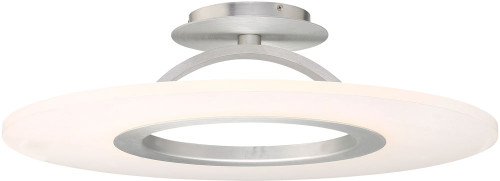 dweLED by WAC FM-21728-AL Elektron Modern Brushed Aluminum LED 28" Ceiling Light Fixture