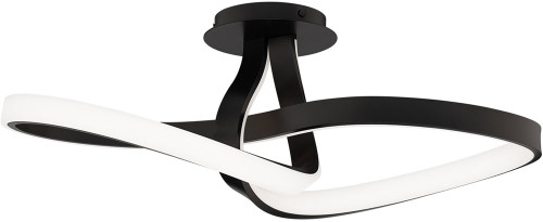 dweLED by WAC FM-35424-BK Mobius Modern Black LED Ceiling Light Fixture