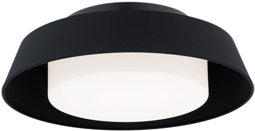 dweLED by WAC FM-49416-BK Chapeau Modern Black LED Ceiling Light Fixture
