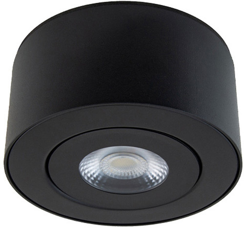 dweLED by WAC FM-W45205-BK Peek Modern Black LED Flush Mount Lighting