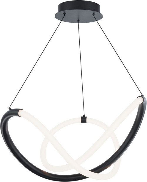 dweLED by WAC PD-19324-BK Solo Modern Black LED Pendant Lighting