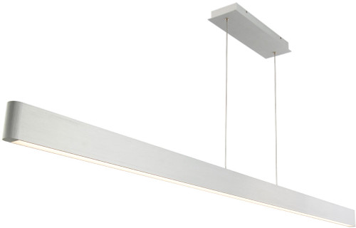 dweLED by WAC PD-22775-AL Volo Modern Brushed Aluminum LED 74.5" Kitchen Island Lighting