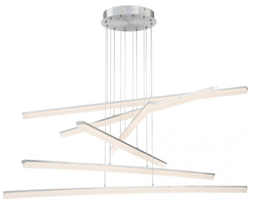 dweLED by WAC PD-29806-AL Stack Contemporary Brushed Aluminum LED Multi Drop Lighting Fixture