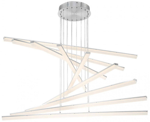 dweLED by WAC PD-29809-AL Stack Contemporary Brushed Aluminum LED Multi Hanging Lamp