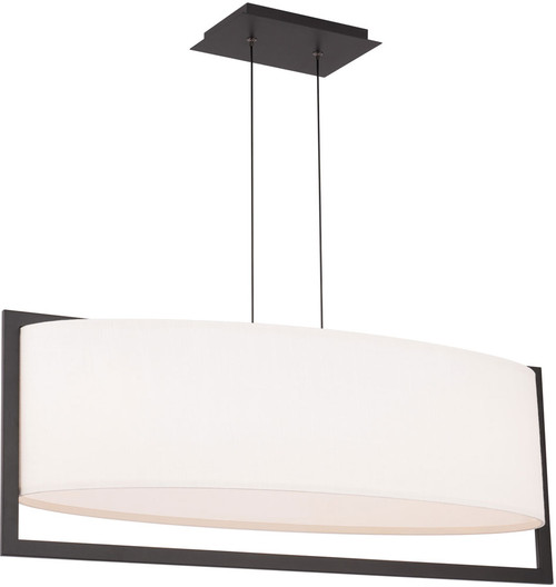 dweLED by WAC PD-33331-BK Park Avenue Modern Black LED Kitchen Island Light