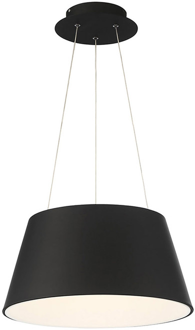 dweLED by WAC PD-72724-BK Vida Modern Black LED 23.5" Ceiling Pendant Light