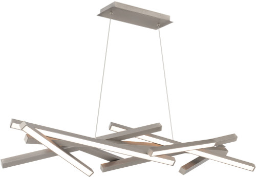 dweLED by WAC PD-73142-BN Parallax Contemporary Brushed Nickel LED Kitchen Island Lighting