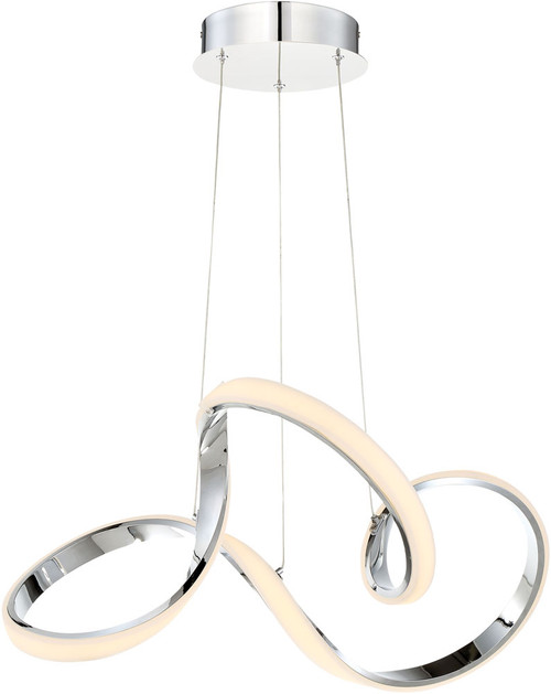 dweLED by WAC PD-87723-CH Vornado Contemporary Chrome LED Pendant Light