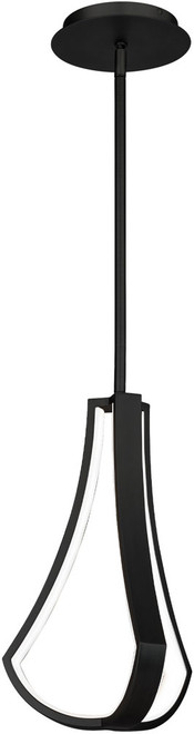 dweLED by WAC PD-85114-BK Artemis Contemporary Black LED Mini Hanging Lamp