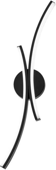 dweLED by WAC WS-29428-BK Tusk Contemporary Black LED Sconce Lighting