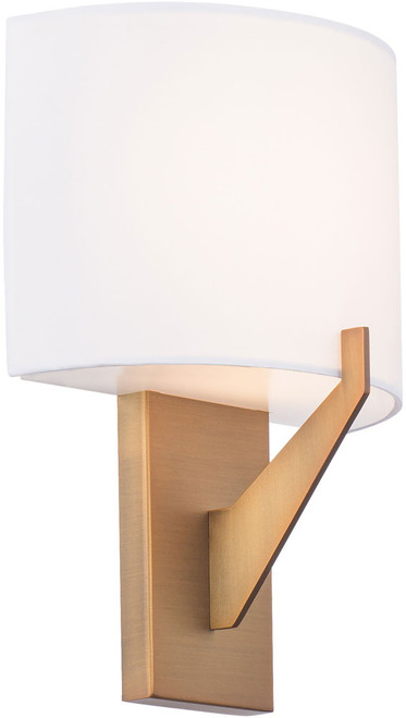 dweLED by WAC WS-47108-AB Fitzgerald Modern Aged Brass LED Sconce Lighting