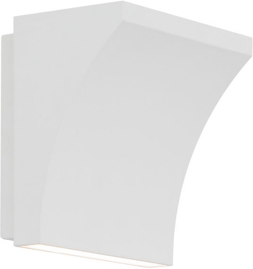 dweLED by WAC WS-57205-WT Cornice Modern White LED Wall Light Sconce