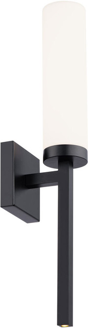 dweLED by WAC WS-63322-BK Saltaire Modern Black LED Wall Lighting