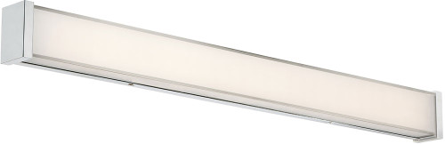 dweLED by WAC WS-7334-CH Svelte Modern Chrome LED 34.5" Bathroom Lighting Sconce