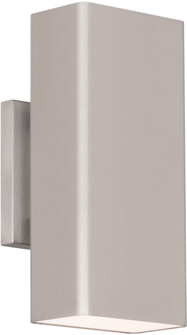 dweLED by WAC WS-W17310-AL Edgey Modern Brushed Aluminum LED Exterior Wall Lamp