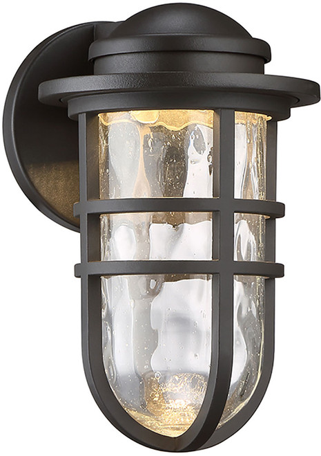 dweLED by WAC WS-W24509-BZ Steampunk Contemporary Bronze LED Outdoor Wall Lamp