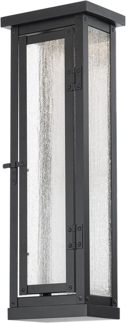 dweLED by WAC WS-W37120-BK Eliot Contemporary Black LED Outdoor Wall Sconce Lighting