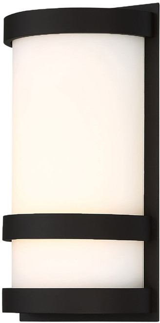dweLED by WAC WS-W52610-BK Latitude Contemporary Black LED Outdoor Wall Light Sconce