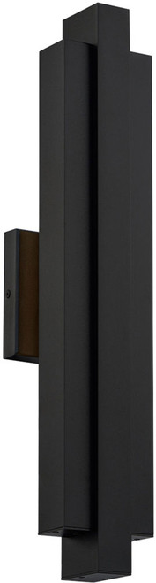 dweLED by WAC WS-W57422-BK Arrow Modern Black LED Outdoor Wall Sconce Lighting