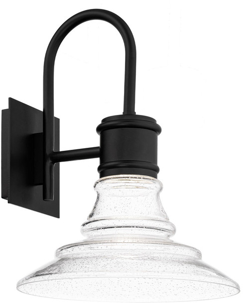dweLED by WAC WS-W85116-BK Nantucket Modern Black LED Exterior Wall Lamp