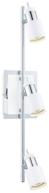 EGLO 200323A Davida Contemporary Chrome and White Halogen Track Lighting