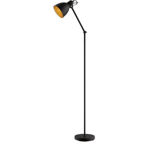 EGLO 203448A Priddy 2 Black and Gold Floor Lamp