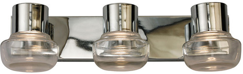 EGLO 204451A Belby Modern Chrome LED 3-Light Bathroom Light Sconce