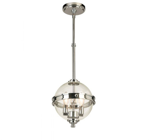 EGLO 204699A Cecilia Contemporary Chrome 9" Mini Pendant Light Fixture