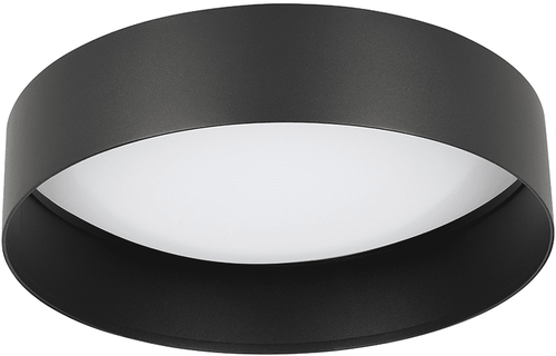 EGLO 205628A Ester Structured Black Exterior and Matte White Interior LED Overhead Lighting
