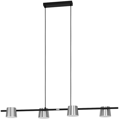 EGLO 205643A Altamira Modern Structured Black and Matte Nickel LED Island Lighting