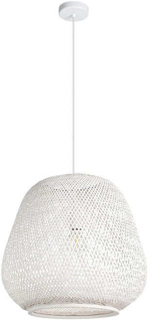 EGLO 206016A Dembleby Modern White Dome Drop Ceiling Light Fixture