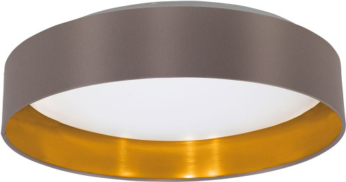 EGLO 31625A Maserlo Contemporary Satin Nickel LED Flush Mount Lighting Fixture