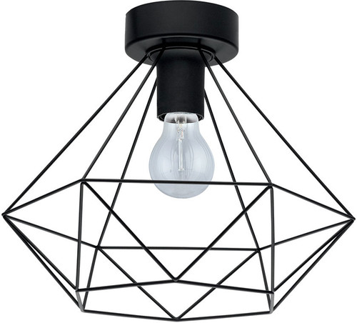 EGLO 43004A Tarbes Contemporary Matte Black Ceiling Light Fixture