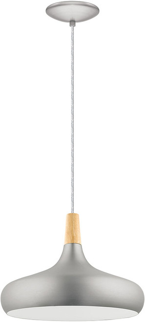 EGLO 96986A Sabinar Contemporary Brushed Nickel Hanging Light Fixture