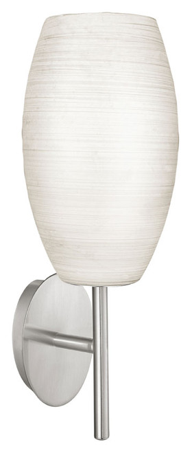 EGLO 88956A Batista I Hand Made White Glass 13 Inch Tall Wall Lighting Sconce
