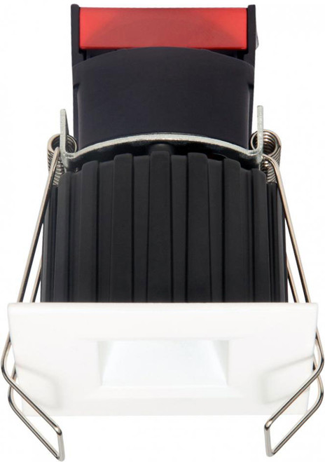 Elco E1L12FW Oak System Modern White LED Can Light 1" Square Recessed Downlight