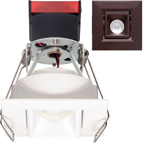 Elco E1L22FBZ Oak System Modern Bronze Recessed LED Lighting 1" Square Recessed Pull Down