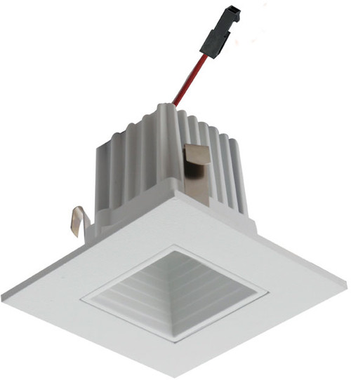 Elco E215C18 Alder High Tech Modern White LED Recessed Downlight 2" Square Baffle Light Engines