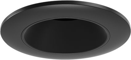 Elco E2L10FBB Teak System Contemporary Black 2 Inch Round LED Can Light Reflector