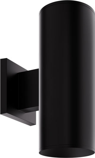 Elco E42AB Koto Sylo Contemporary Black LED 4" Wall Lighting Sconce