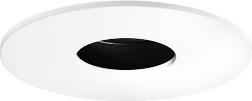 Elco EKCL4127B Pex Contemporary Black w/ White Ring 4 Inch Canless Round Adjustable Pinhole Recessed Lighting Trim