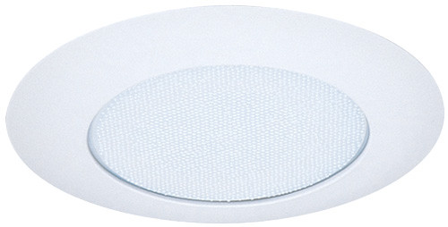 Elco EL112W Modern White Medium Base 6" Recessed Light Shower with Reflector Pot Light