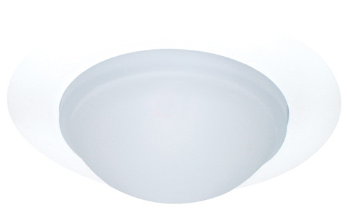 Elco EL114SH Modern White Lexan Medium Base 6" Down Lighting Shower with Diffused Dome Lens Recessed Ceiling Light