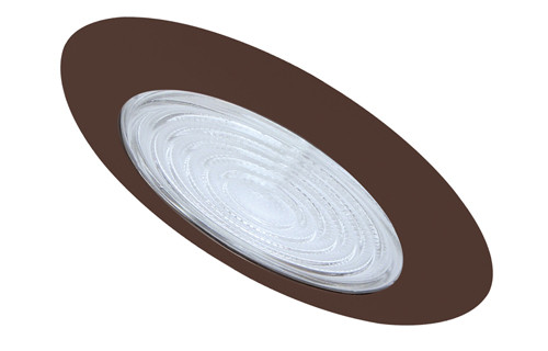 Elco EL13BZ Modern Bronze Medium Base 6" Fresnel Shower Recessed Light