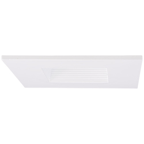 Elco EL2484W Contemporary White 4" Die Cast Square Recessed Lighting Baffle Recessed Ceiling Light Trim