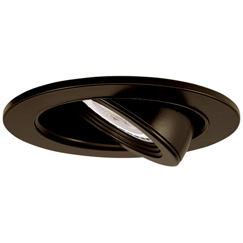 Elco EL2688BZ Modern Bronze Medium Base 3" Halogen Line Voltage Recessed Light Die Cast Adjustable Pull Down Recessed Light Recessed Light Trim