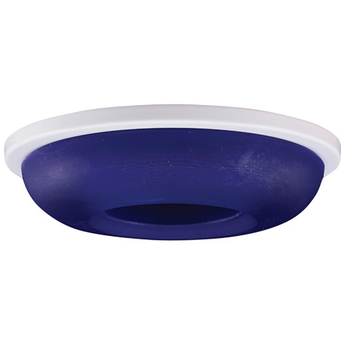 Elco EL2652BL Contemporary Blue Medium Base 3" Halogen Line Voltage Die Cast Round Glass Ceiling Can Light