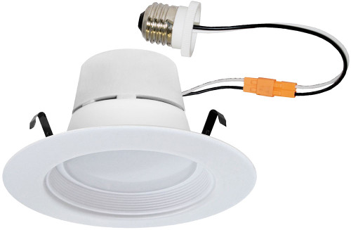 Elco EL410W White 4" 12W Baffle LED Recessed Light Insert