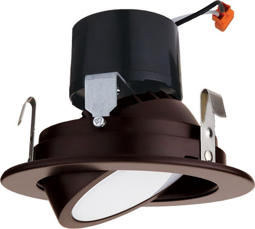Elco EL416CT5BZ Modern Bronze 4 Inch Adjustable Gimbal Recessed LED Ceiling Light Insert